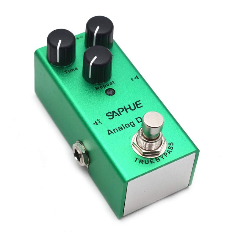 SAPHUE Analog Delay Guitar Effects Pedal Effect Pedals Time/Mix/Repeat Knob with Steel Metal Shell Mini Single Type Dc 9V with True Bypass Switch for Multi Electric Guitar Kit - Image 1